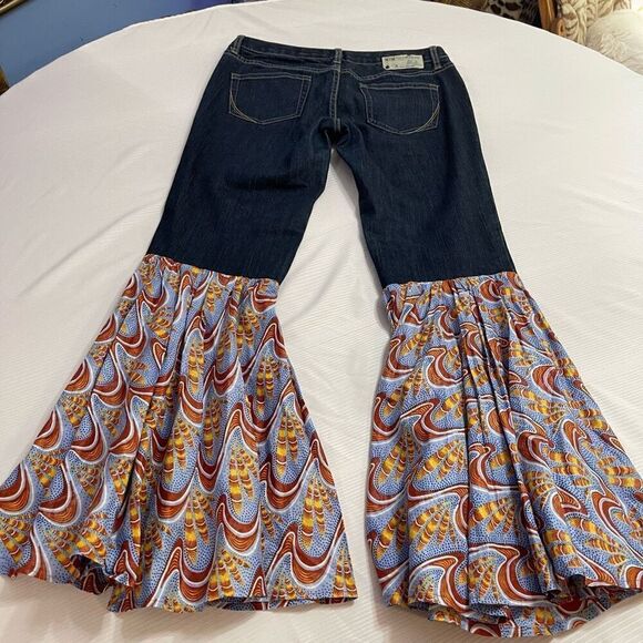 Converse Hippie Boho Chic Denim Jeans Size 6 - Picture 8 of 9